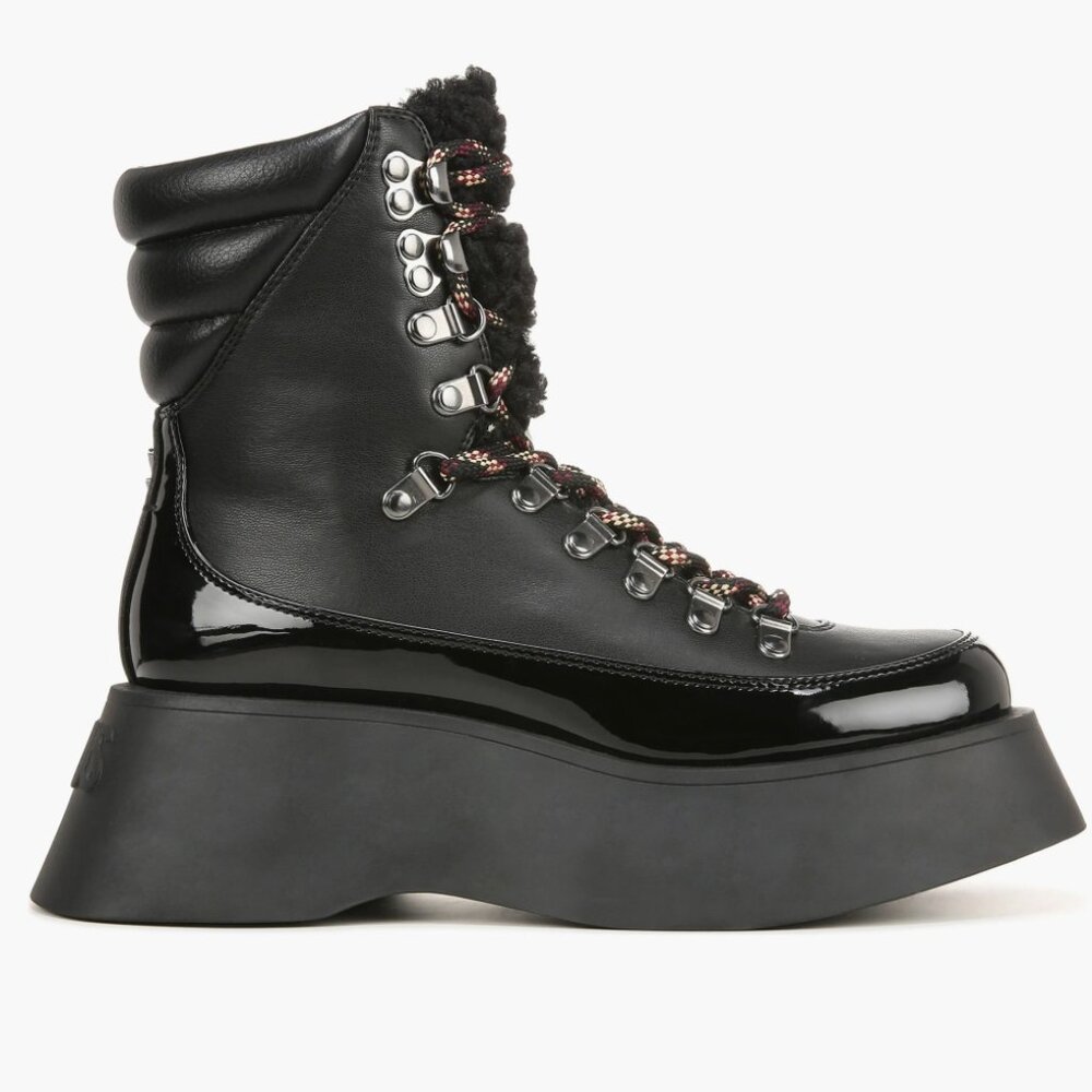 NEW Circus NY by Sam EdelmanGail Lace-Up Platform Boot Y2k Black - Picture 6 of 10